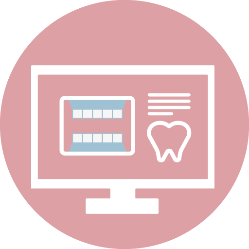 ❶ 矯正前資料收集（以口內掃描機建檔或傳統取模、 拍攝口內外照片及X光等）