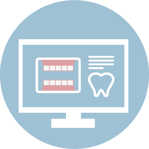 ❶ 矯正前資料收集（以口內掃描機建檔或傳統取模、 拍攝口內外照片及X光等）